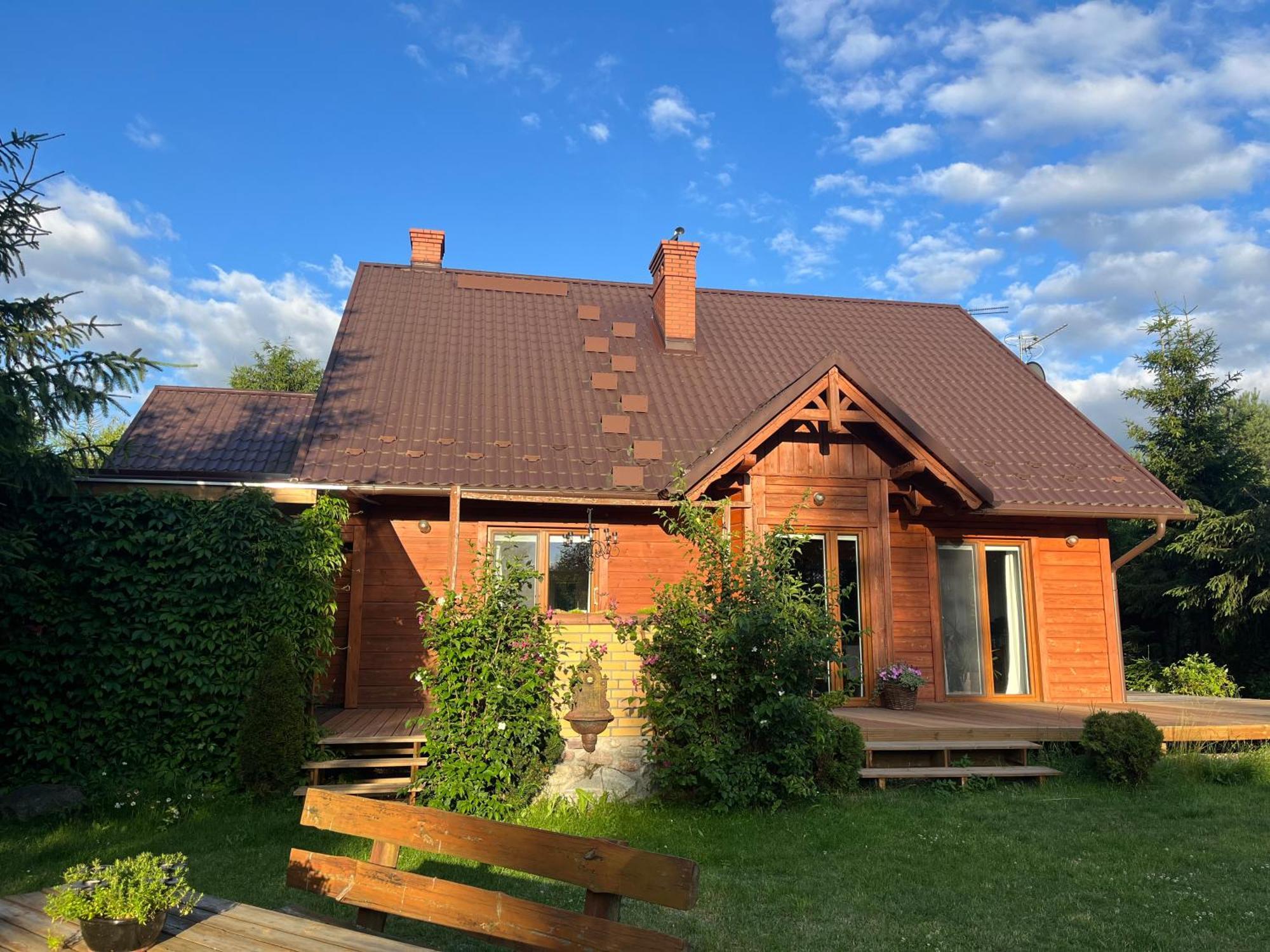 Villa Drewniany Dom W Cudownej Okolicy "Twoja Ostoja" Brusy Exterior foto